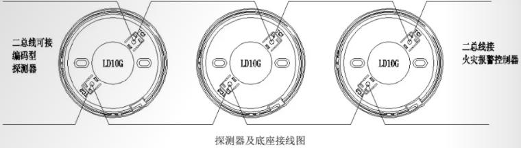 JTY-GM-LD3000G点型光电感烟火灾探测器接线图