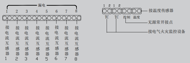 LDT9004EN组合式电气火灾监控探测器接线